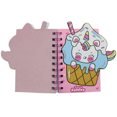 Smily kiddos Spiral Notebook Ice cream Unicorn - Light Pink