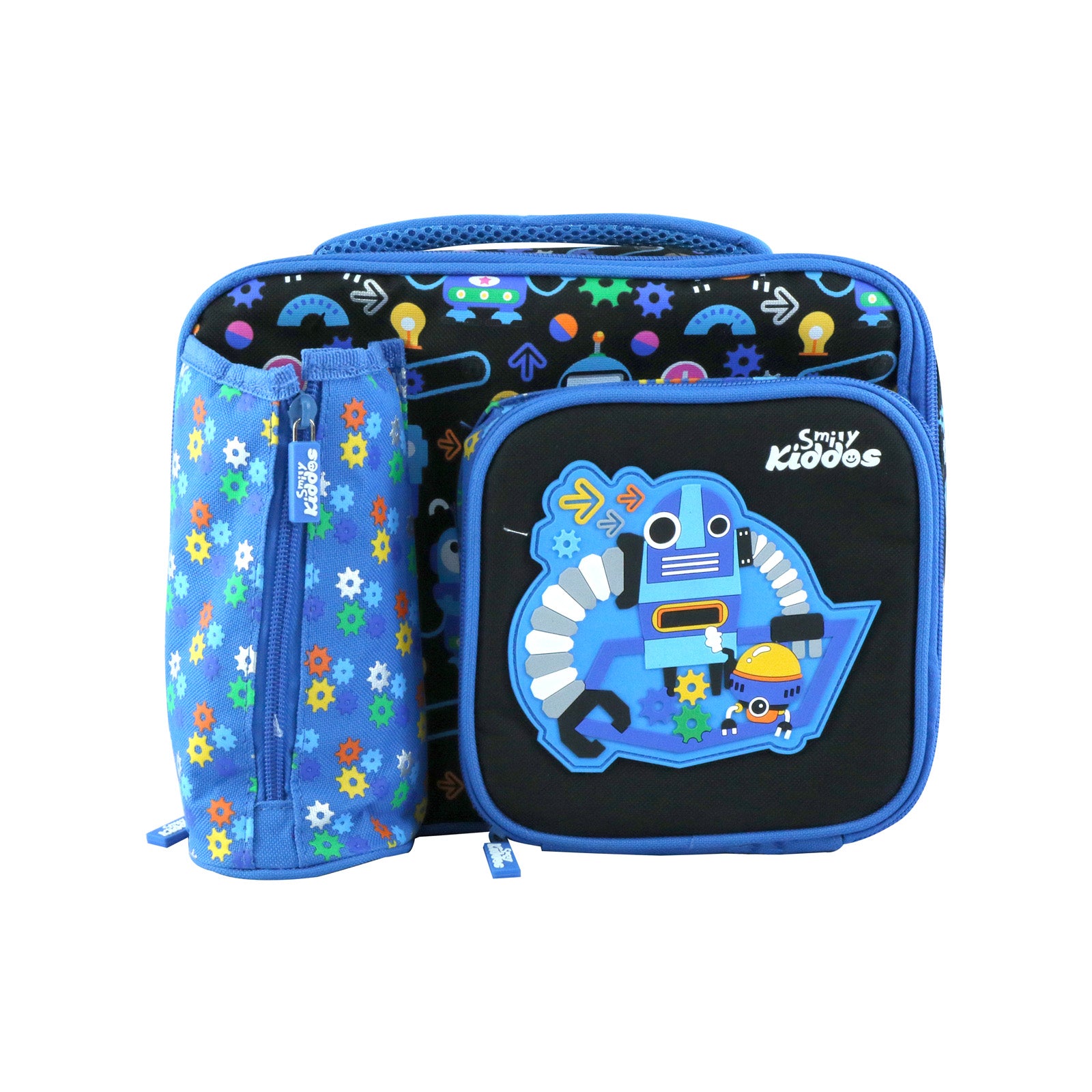Smily Kiddos Multi Compartment Lunch Bag Blue