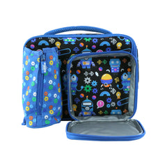 Smily Kiddos Multi Compartment Lunch Bag Blue