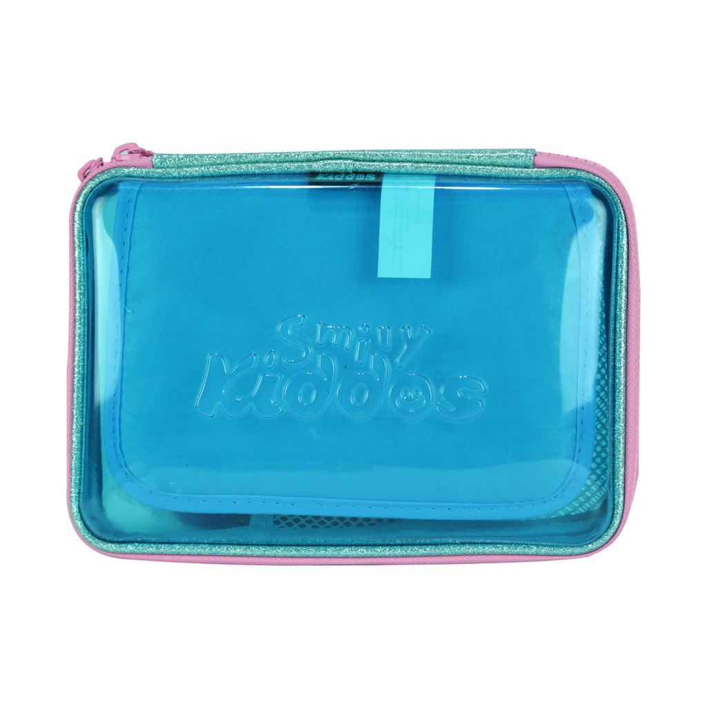 Buy Smily PVC Pencil Case (Light Blue) For School Kids Online in India ...