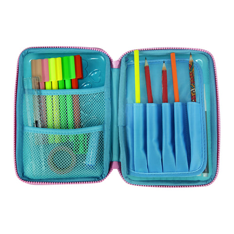 Image of Smily Pvc Pencil Case Light Blue