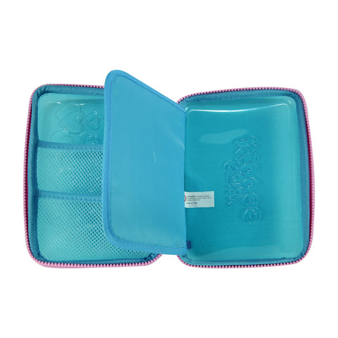 Image of Smily Pvc Pencil Case Light Blue