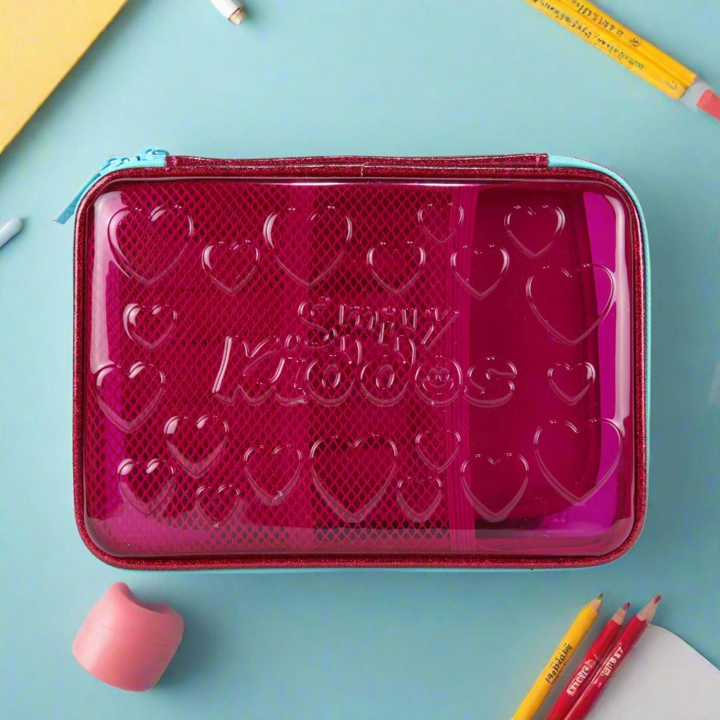 Smily PVC Pencil Case Pink