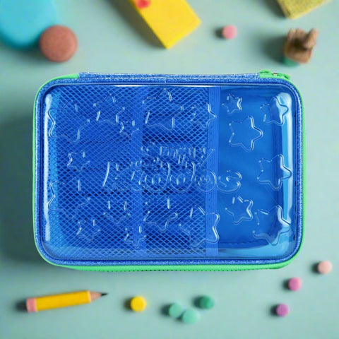 Image of Smily Pvc Pencil Case Blue