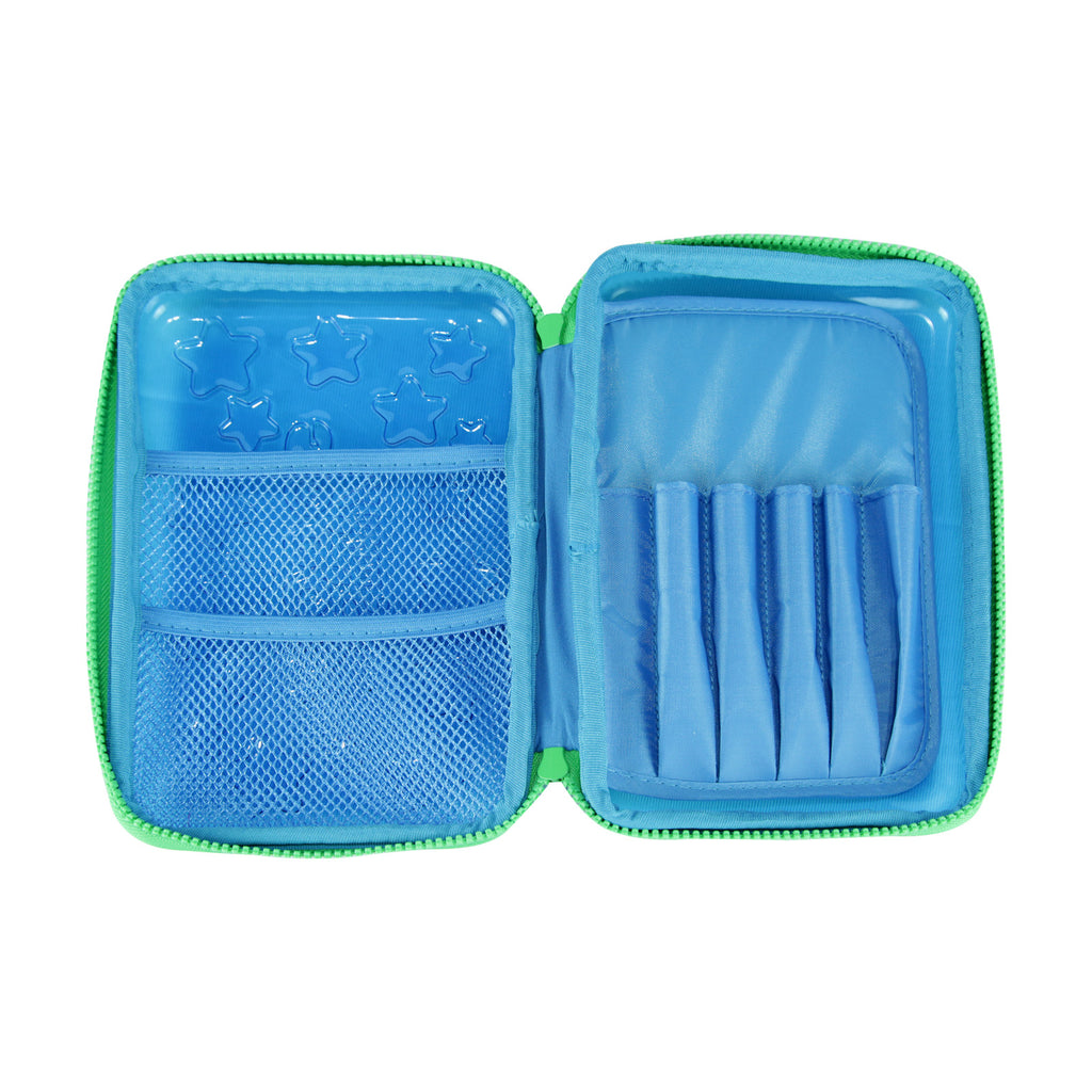 Smily Pvc Pencil Case Blue
