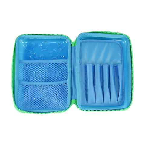 Image of Smily Pvc Pencil Case Blue