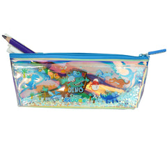 Smily Shiny Pencil Case - Dino