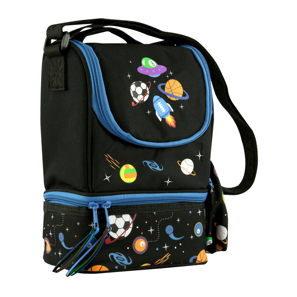 Smily Strap Lunch Bag Black