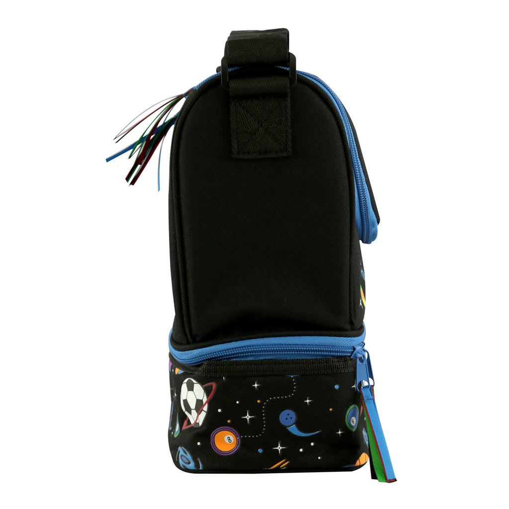 Smily Strap Lunch Bag Black
