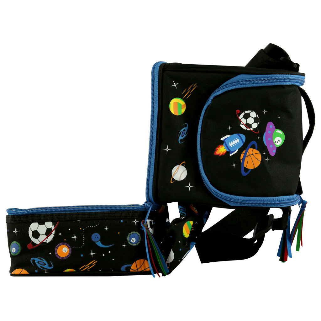 Smily Strap Lunch Bag Black