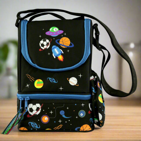 Image of Smily Strap Lunch Bag Black