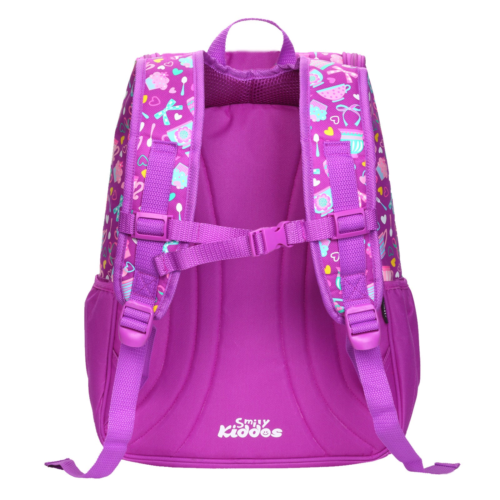 U Shape Backpack Purple back