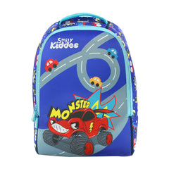Smily kiddos Junior backpack - Monster Car blue
