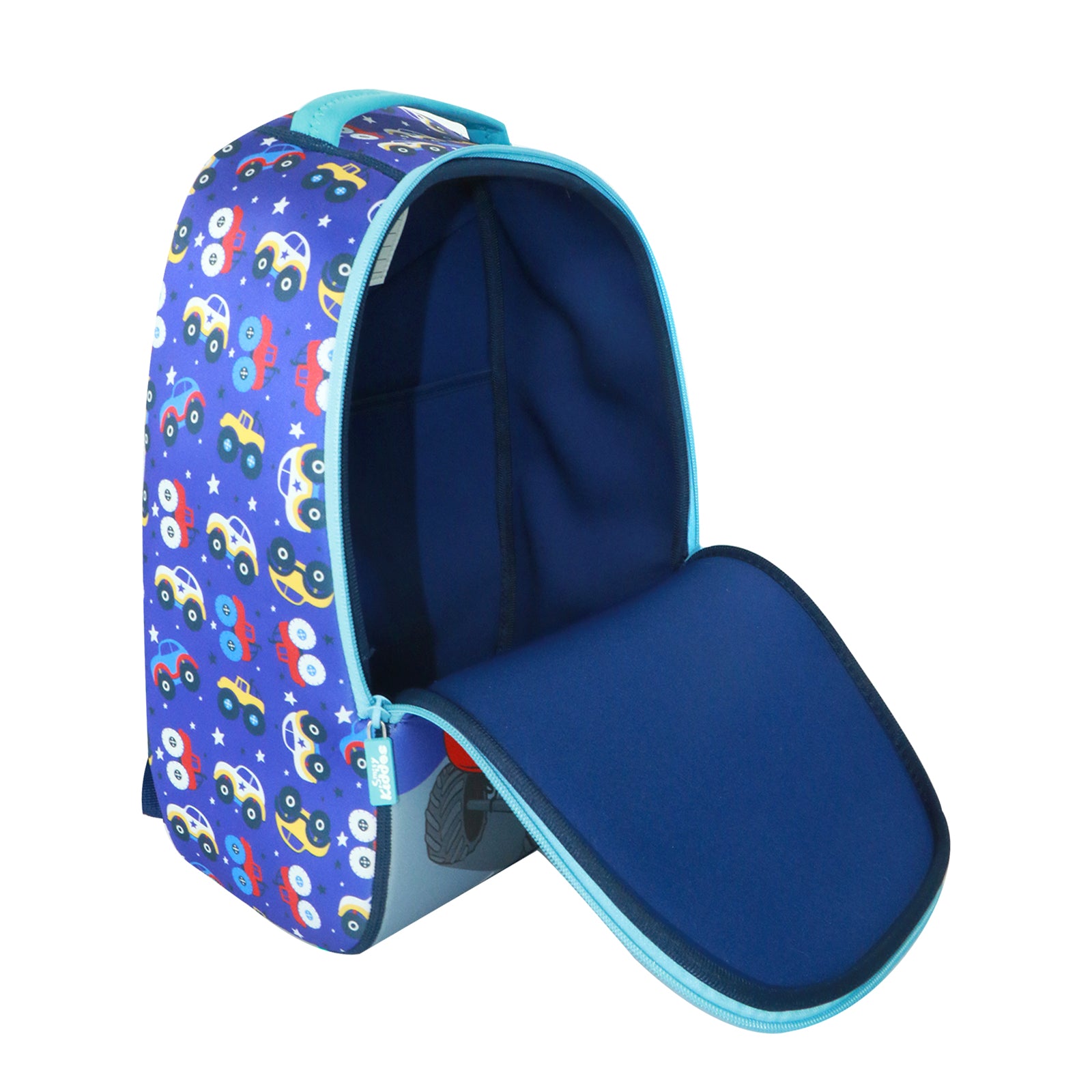 Smily kiddos Junior backpack - Monster Car blue