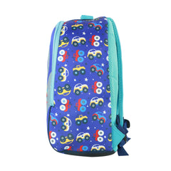 Smily kiddos Junior backpack - Monster Car blue
