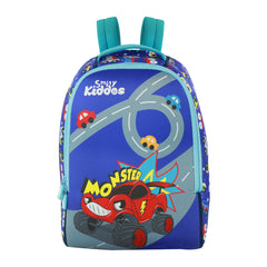 Smily kiddos Junior backpack - Monster Car blue