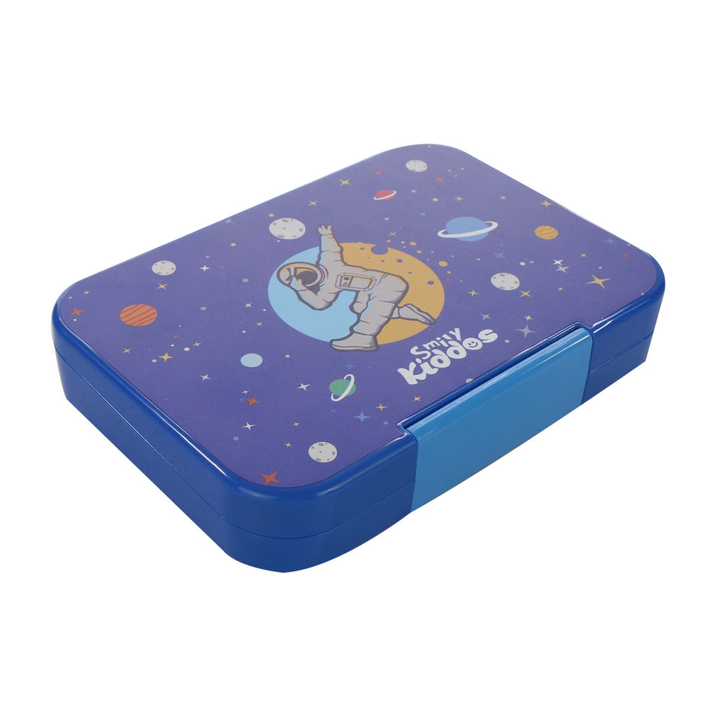 Smily Kiddos Bento lunch box-Space Theme Blue