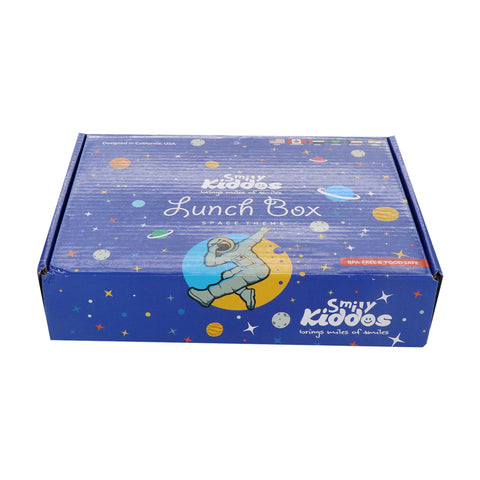 Image of Smily Kiddos Bento lunch box-Space Theme Blue