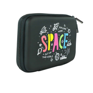 Smily Kiddos Single Compartment EVA Pencil Case - Space Rock Star Black