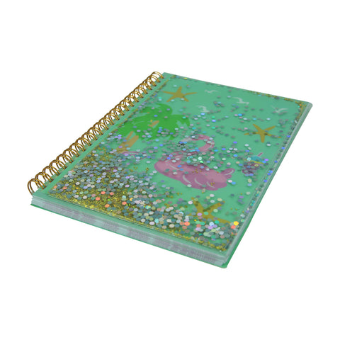 Image of Twinkle Metallic Spiral Notebook Light Blue