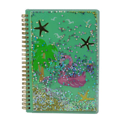 Twinkle Metallic Spiral Notebook Light Blue