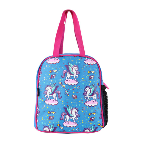 Image of Smily kiddos joy lunch bag-Unicorn Blue