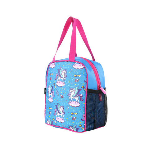 Smily kiddos joy lunch bag-Unicorn Blue