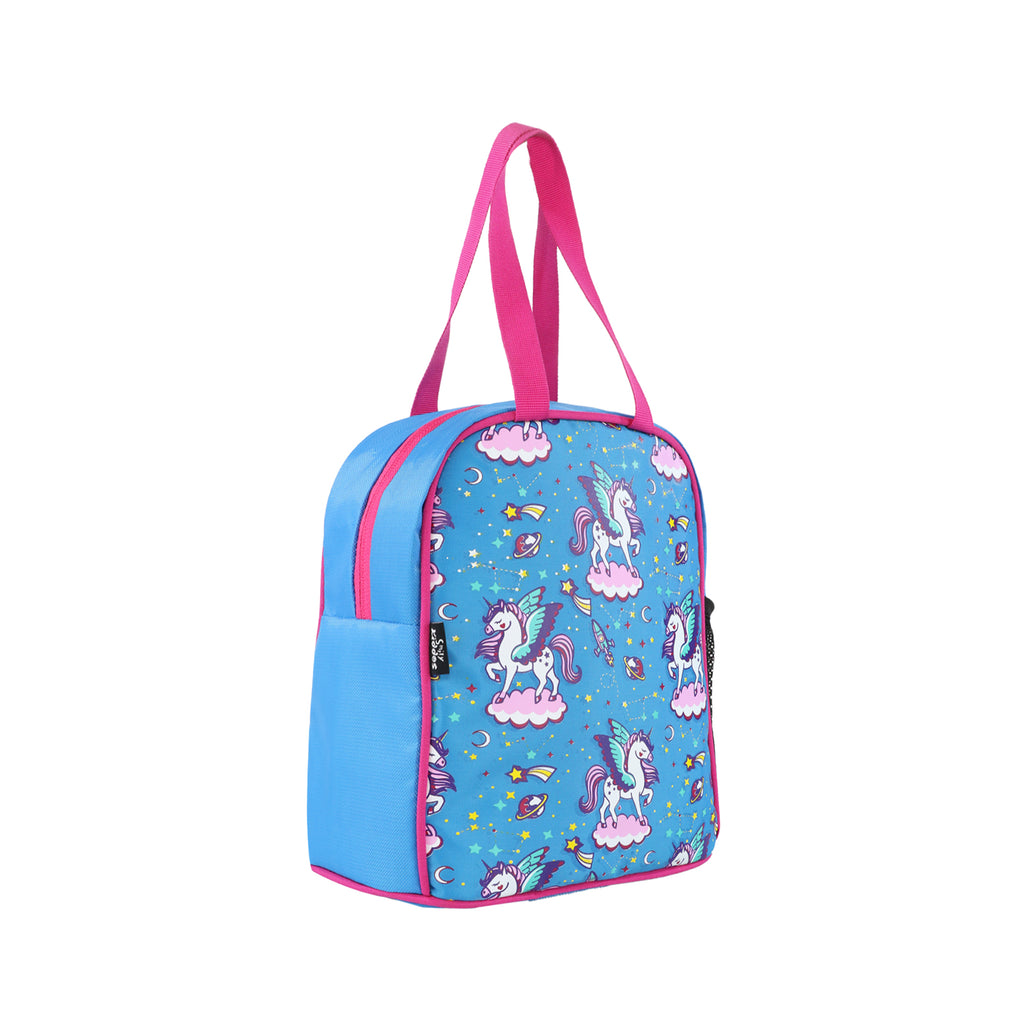 Smily kiddos joy lunch bag-Unicorn Blue