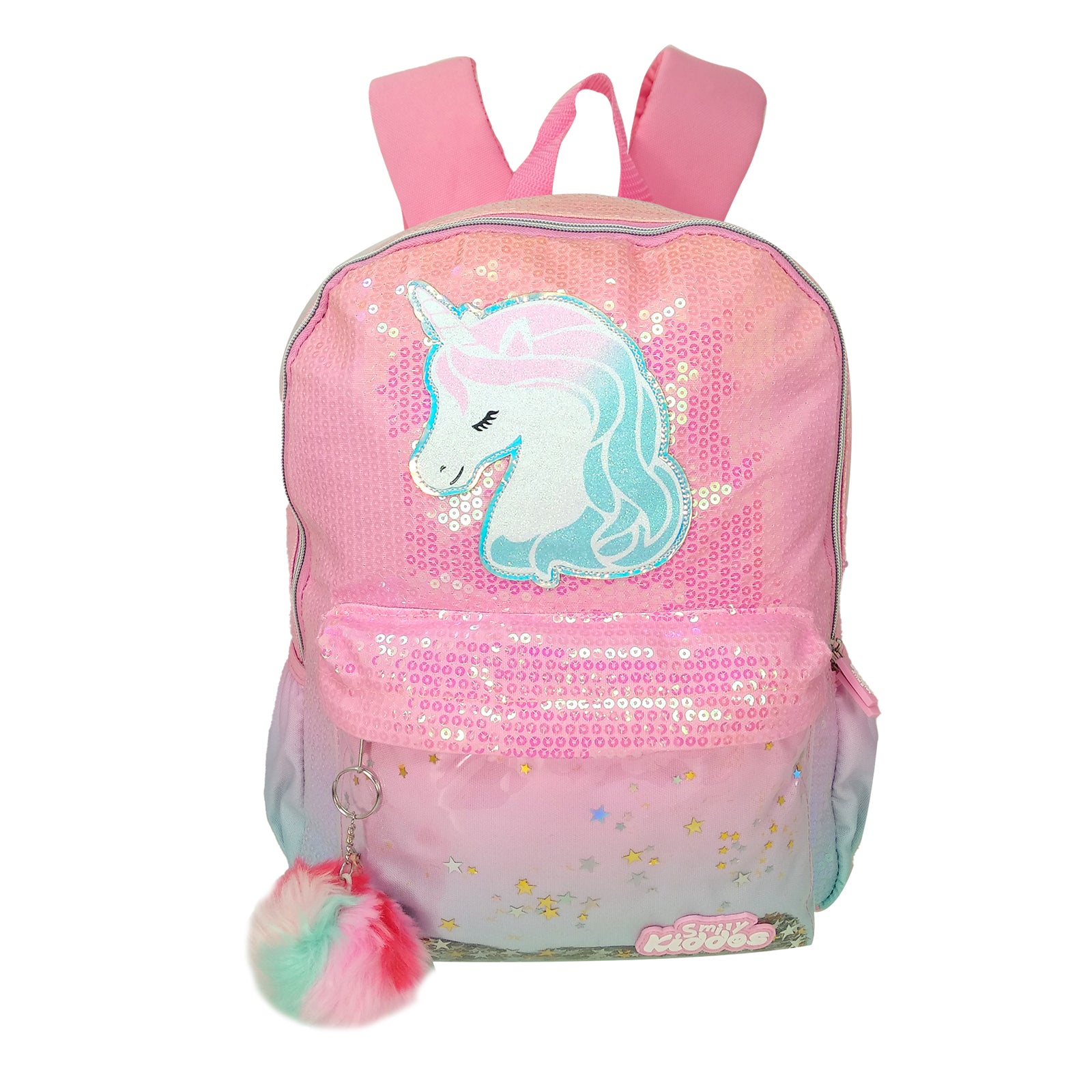 justice unicorn mini backpack Girls Rainbow Rucksack Mini Backpack Justice Sequin Backpack