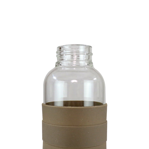 Image of Smily Kiddos Glass bottles with Removable Stainless Steel Infuser Brown
