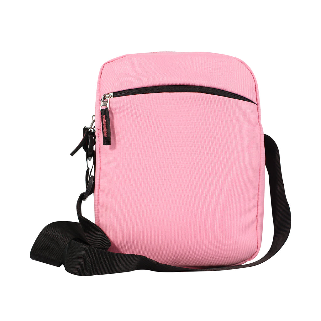 Mike Solid Messenger Bag - Light Pink