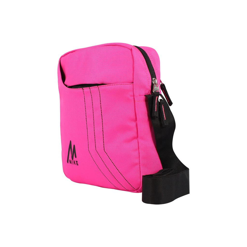 Mike Solid Messenger Bag - Dark Pink