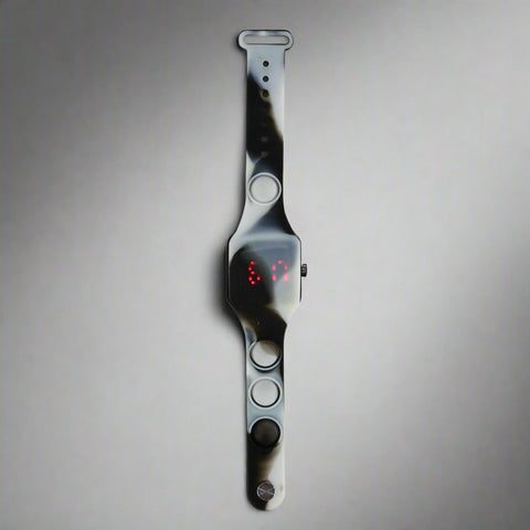 Image of Smily Kiddos Fancy Digital watch- Black White
