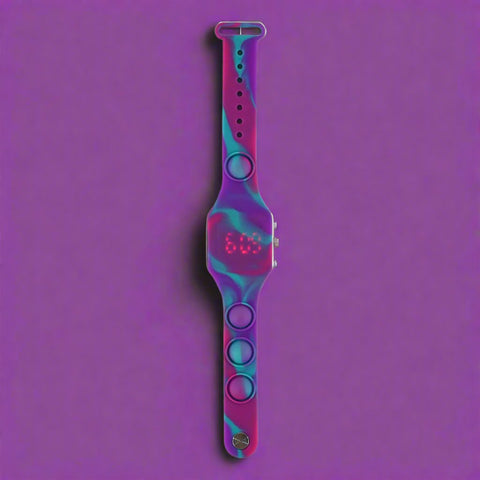Image of Smily Kiddos Fancy Digital watch-Purple blue