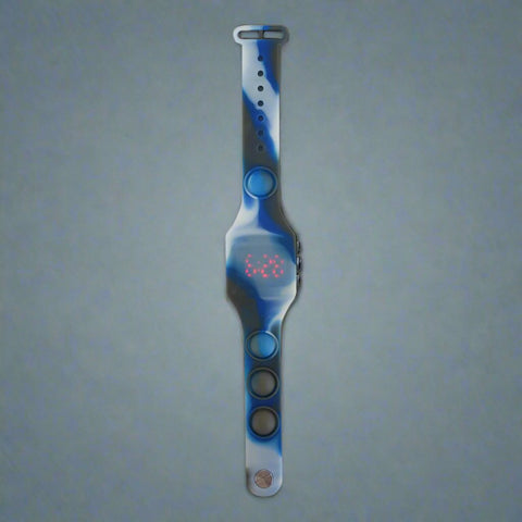 Image of Smily Kiddos Fancy Digital watch-white blue