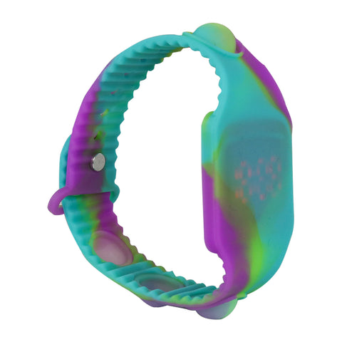Image of Smily Kiddos Fancy Digital watch- Green Purple