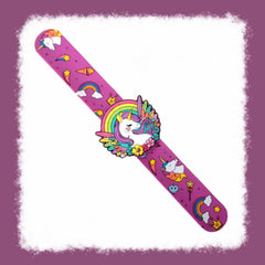 Smily Kiddos Fancy Slap band Unicorn Theme Purple