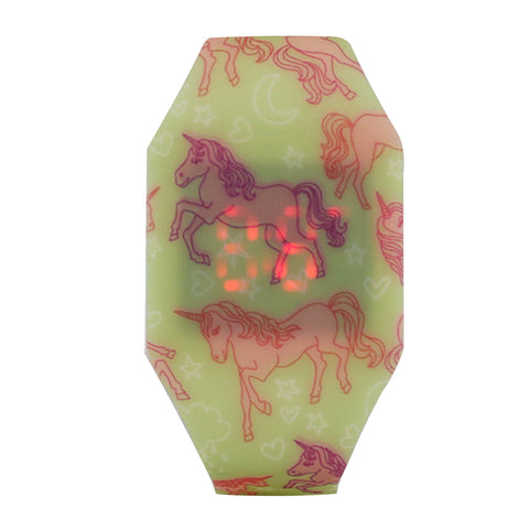 Image of Smily Kiddos Fancy Digital watch- yellow Unicorn