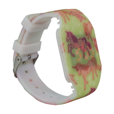 Image of Smily Kiddos Fancy Digital watch- yellow Unicorn