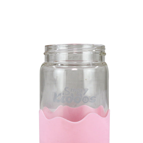 Image of Smily Kiddos Glass bottles for Kids Pink