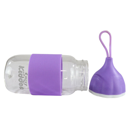 Image of Smily Kiddos Glass bottles for Kids Purple