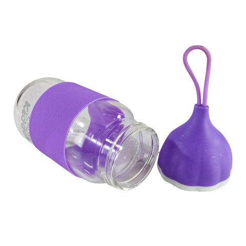 Smily Kiddos Glass bottles for Kids Purple