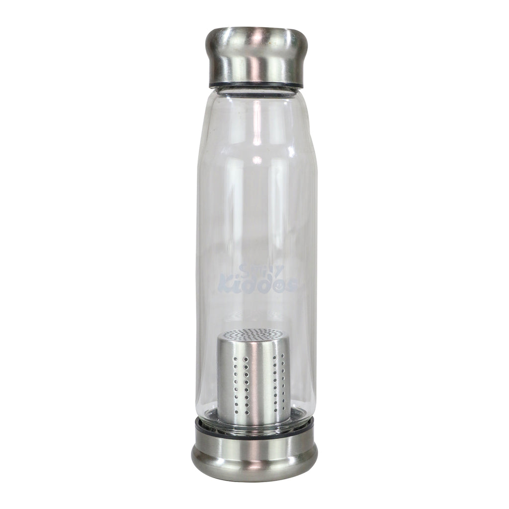 Smily Kiddos Glass bottles with Removable Stainless Steel Infuser