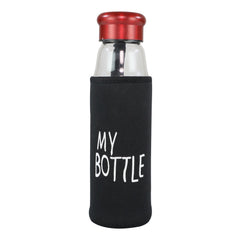 Smily Kiddos Glass bottles with Removable Stainless Steel Infuser Red