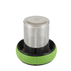 Smily Kiddos Glass bottles with Removable Stainless Steel Infuser Green
