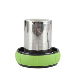 Smily Kiddos Glass bottles with Removable Stainless Steel Infuser Green