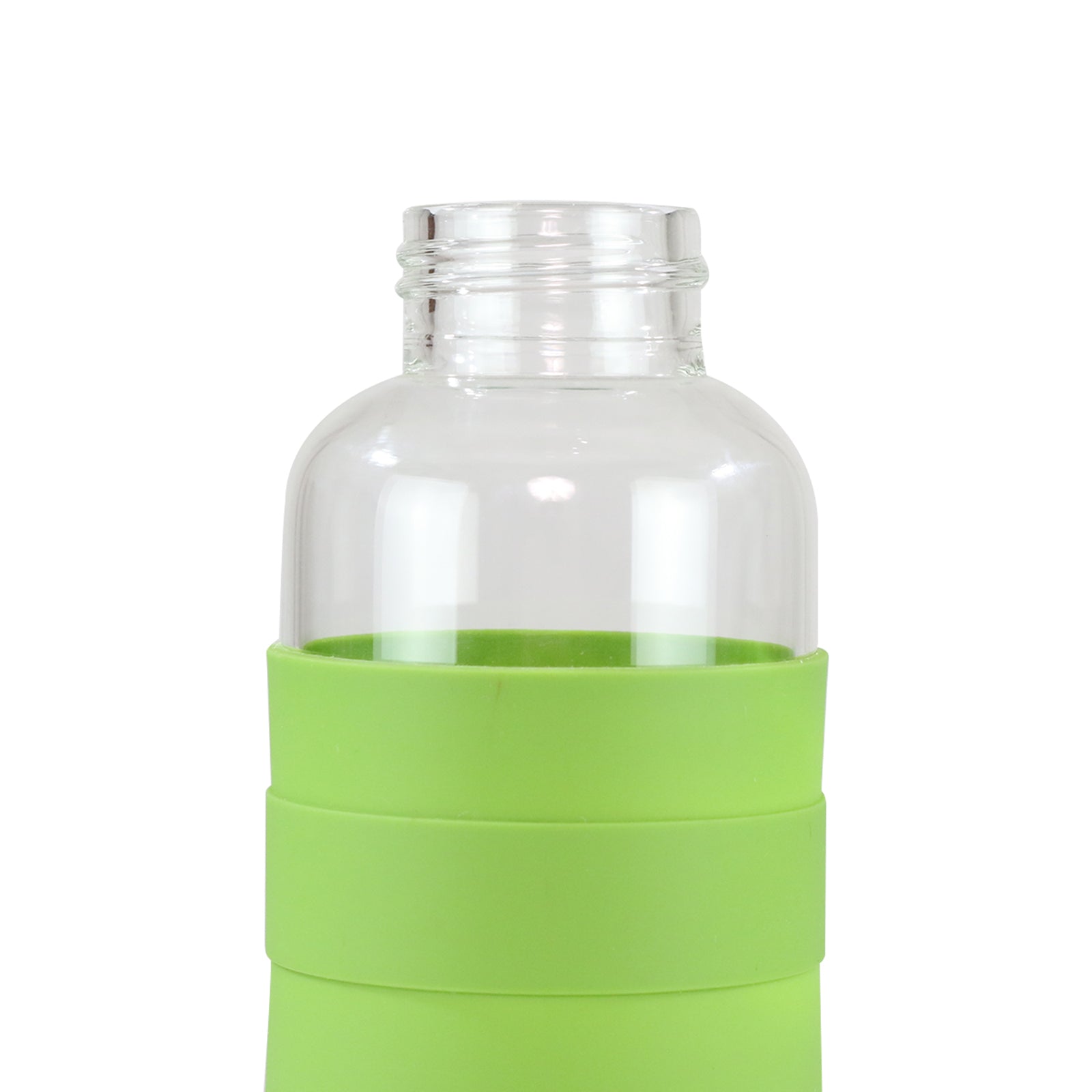 Smily Kiddos Glass bottles with Removable Stainless Steel Infuser Green