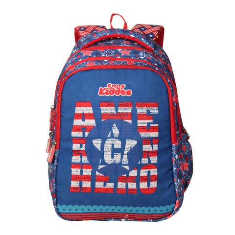 Smily kiddos American Hero Blue Backpack