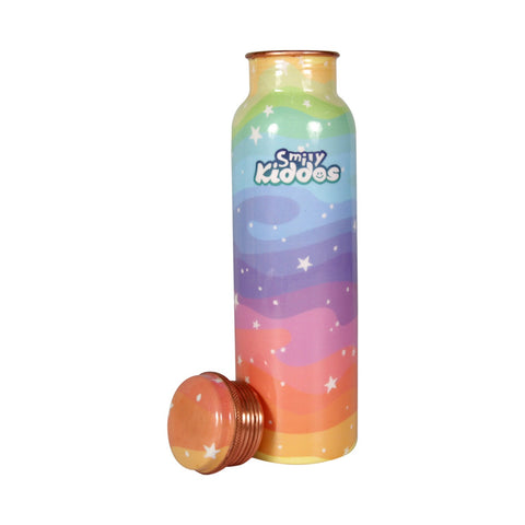 Image of Smily Kiddos Star Rainbow Copper Water Bottle