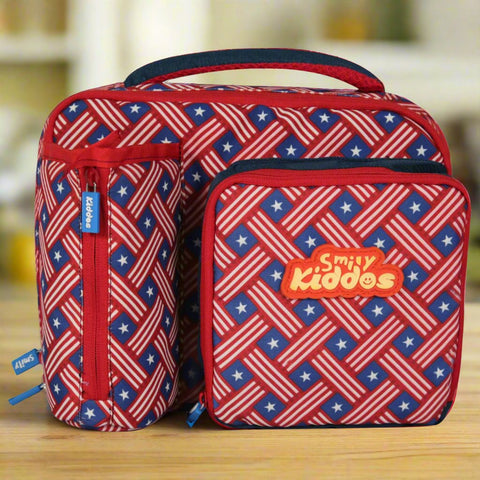 Image of Smily Multi Compartment Lunch Bag American Hero Theme